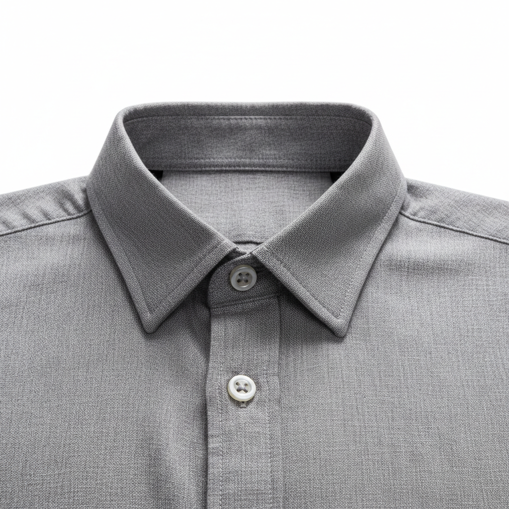 Men's Slim Fit Casual Shirt - Collar Detail