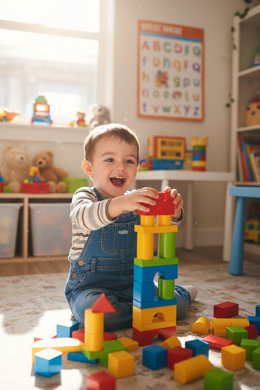 Kids Building Blocks - Child Playing